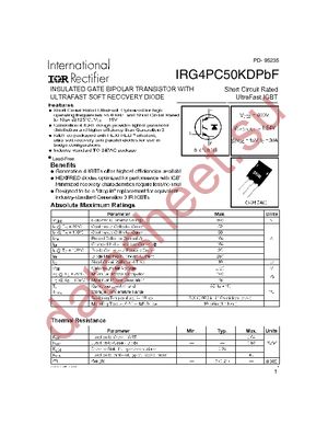IRG4PC50KDPBF datasheet  